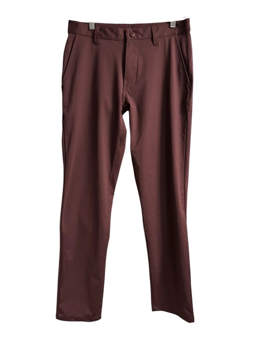 Rhone Commuter Pants Mens 30 Burgundy Performance Stretch Chino Golf Travel